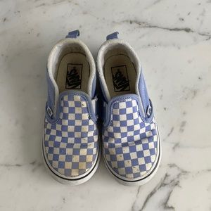 Girls Vans Size 10 toddler Violet Check